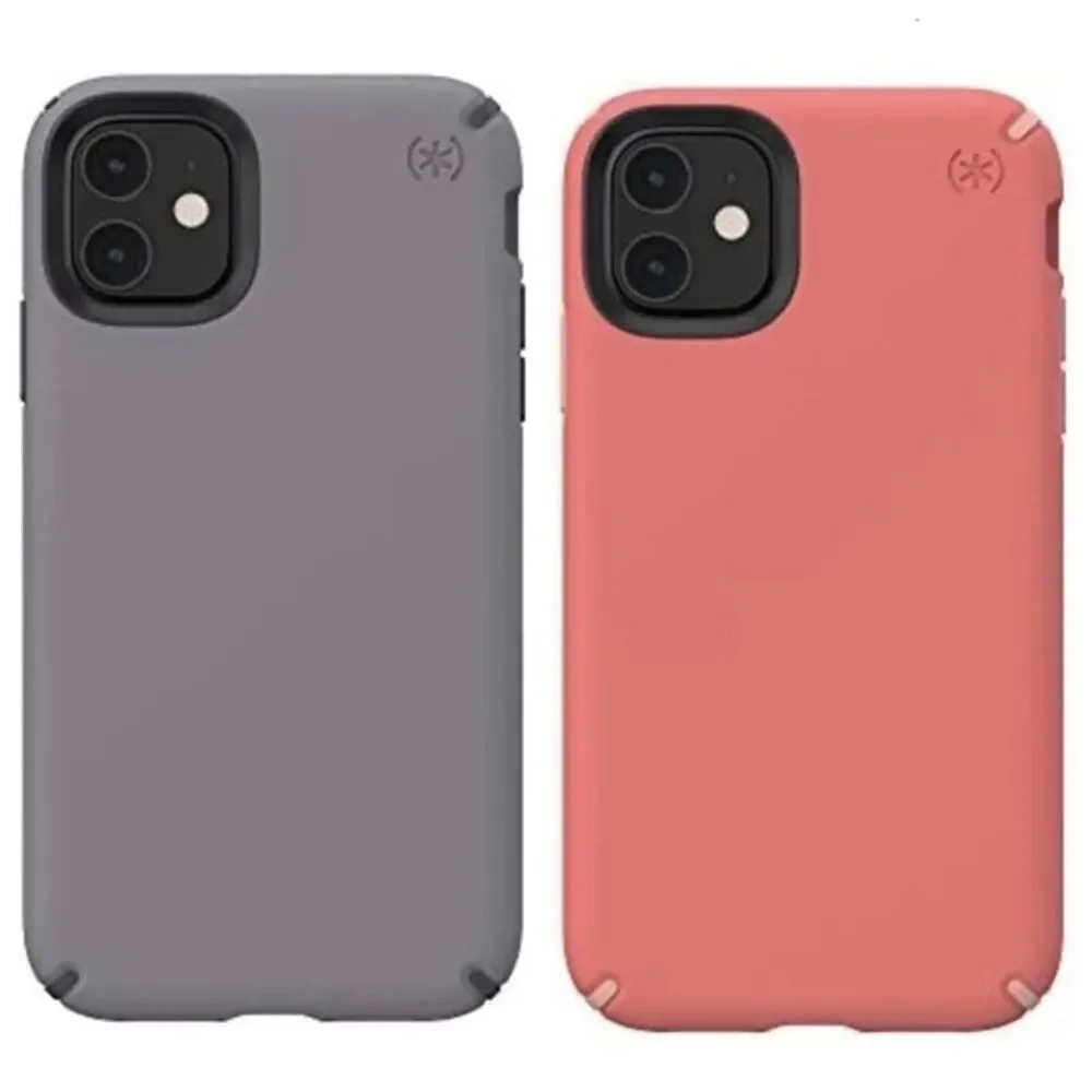 4/$25 Bundle of 2 Speck Presidio Pro Case for iPhone 11 in Grey and Pink